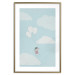 Wall Poster Dreamy Adventure - girl with balloons against sky with clouds 130552 additionalThumb 16