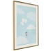 Wall Poster Dreamy Adventure - girl with balloons against sky with clouds 130552 additionalThumb 4