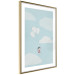 Wall Poster Dreamy Adventure - girl with balloons against sky with clouds 130552 additionalThumb 6