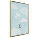 Wall Poster Dreamy Adventure - girl with balloons against sky with clouds 130552 additionalThumb 5