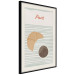 Poster Parisian Breakfast - text and coffee with croissant in a light composition 131952 additionalThumb 2