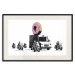 Wall Poster Donut Police - car with a donut and police motorcycles on a white background 132452 additionalThumb 18