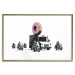 Wall Poster Donut Police - car with a donut and police motorcycles on a white background 132452 additionalThumb 16