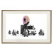 Wall Poster Donut Police - car with a donut and police motorcycles on a white background 132452 additionalThumb 19