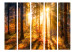 Room Separator Awakening of Autumn II (5-piece) - sunny landscape in the middle of the forest 132552 additionalThumb 3