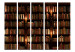 Room Divider Bookshelves II (5-piece) - dark composition with literature 132852 additionalThumb 3