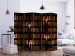 Room Divider Bookshelves II (5-piece) - dark composition with literature 132852 additionalThumb 2