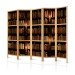 Room Divider Bookshelves II (5-piece) - dark composition with literature 132852 additionalThumb 5