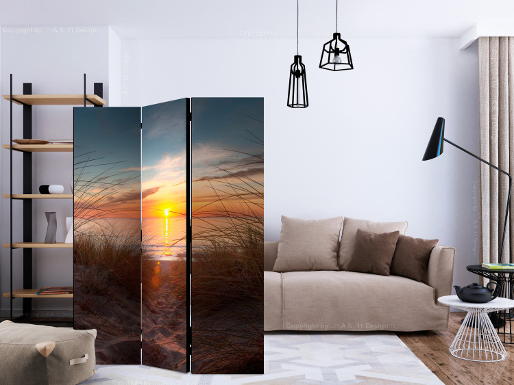 Room Divider Screen Sunset over the Atlantic Ocean (3-piece) - seascape 132952 additionalImage 4