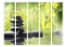 Room Separator Tranquility of Nature II (5-piece) - stones in water and plants in the background 133252 additionalThumb 3