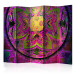 Room Separator Mandala: Pink Expression II (5-piece) - ethnic zen-style pattern 133552