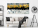Canvas Fancy landscape - modern abstraction in gey and golden tones 134252 additionalThumb 3