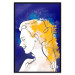 Wall Poster Portrait in Blue - abstract landscape of a woman on a blue background 135652 additionalThumb 23