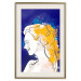Wall Poster Portrait in Blue - abstract landscape of a woman on a blue background 135652 additionalThumb 26