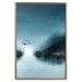 Wall Poster Flight at Dawn - a landscape of the night sky and birds on a blue background 136052 additionalThumb 27