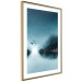 Wall Poster Flight at Dawn - a landscape of the night sky and birds on a blue background 136052 additionalThumb 2