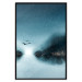Wall Poster Flight at Dawn - a landscape of the night sky and birds on a blue background 136052 additionalThumb 26