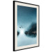 Wall Poster Flight at Dawn - a landscape of the night sky and birds on a blue background 136052 additionalThumb 8