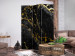 Room Separator Black Elegance (3-piece) - Background with texture of black marble 136152 additionalThumb 4