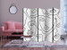 Room Divider Screen Girls' Night Out II (5-piece) - Black and white abstraction in faces 136552 additionalThumb 4