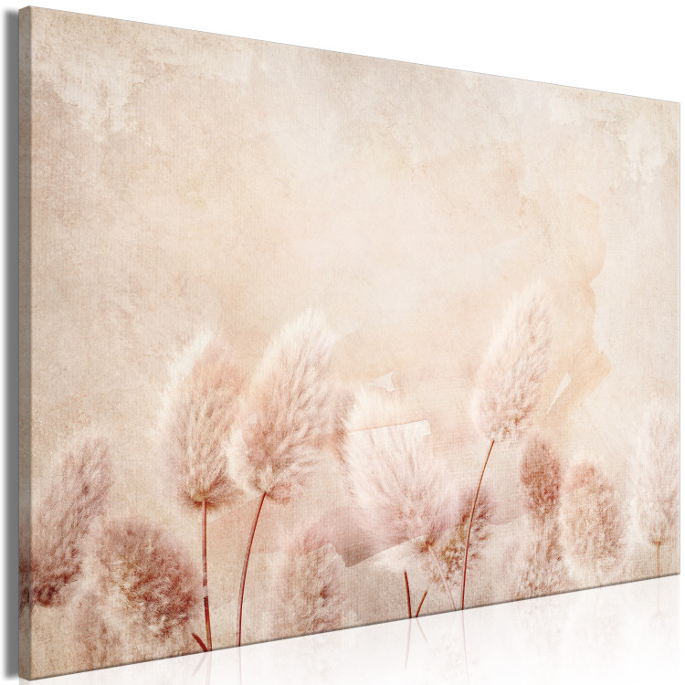 Canvas Print Sunny Clearing (1-piece) Wide - spring landscape of a pink meadow 137852 additionalImage 2