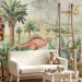 Wall Mural Children's landscape - picturesque landscape with colourful dinosaurs 143452 additionalThumb 4