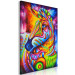Canvas Art Print Zebra III (1-piece) - colorful fantasy with a quadruped mammal 144752 additionalThumb 2