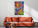 Canvas Art Print Zebra III (1-piece) - colorful fantasy with a quadruped mammal 144752 additionalThumb 3