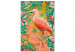 Paint by Number Kit Amongst Foliage - Pink Bird on the Decorative Green Background 145152 additionalThumb 5