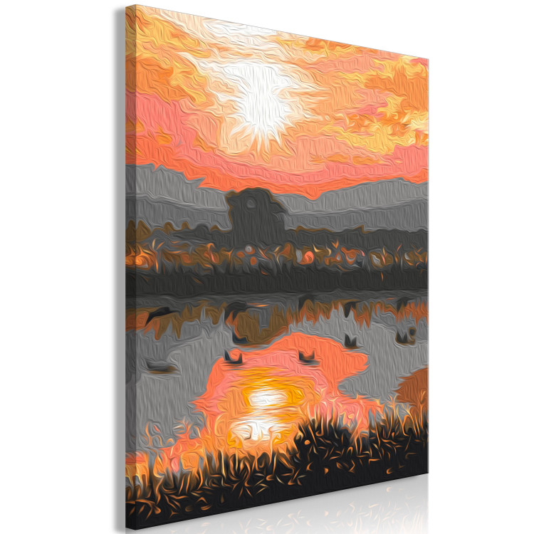 Paint by Number Kit Peaceful Lake - Landscape with Sunset over the Water 146552 additionalImage 6
