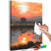 Paint by Number Kit Peaceful Lake - Landscape with Sunset over the Water 146552 additionalThumb 3