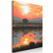 Paint by Number Kit Peaceful Lake - Landscape with Sunset over the Water 146552 additionalThumb 6