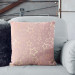 Decorative Microfiber Pillow Sweet dreams - a subtle pattern of gold stars on a pink background cushions 146852 additionalThumb 6