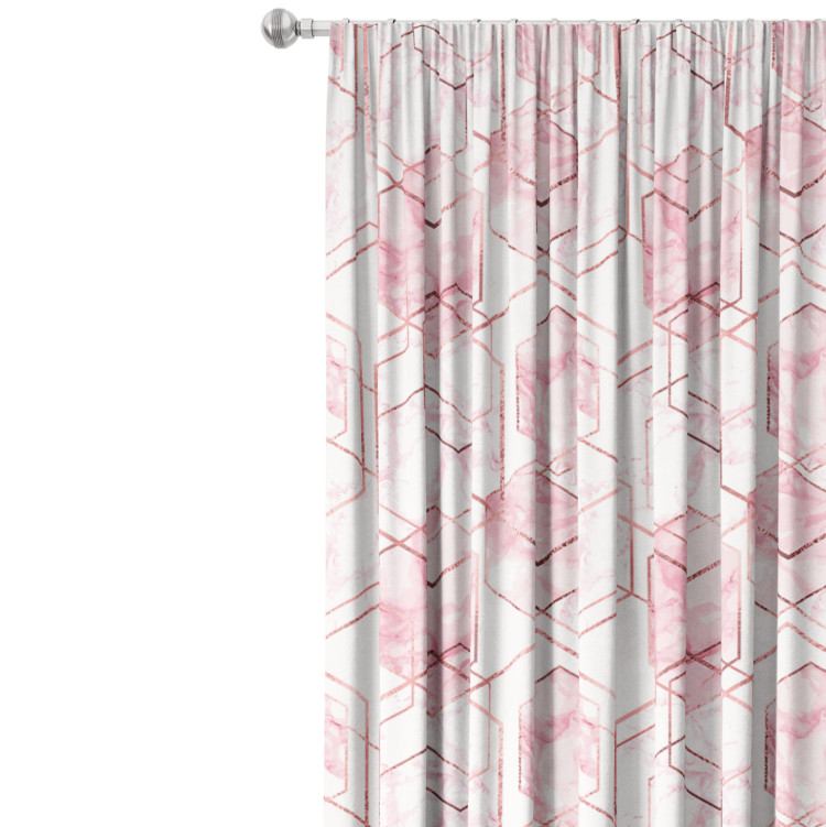 Decorative Curtain Marble crystals - an abstract, geometric composition in glamour style 147152 additionalImage 5