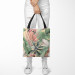 Shopping Bag Rainforest flora - a floral pattern with white flowers and leaves 147552 additionalThumb 2