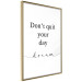 Wall Poster Don’t Quit Your Day Dream - Dark Text on White Background 149252 additionalThumb 6