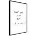 Wall Poster Don’t Quit Your Day Dream - Dark Text on White Background 149252 additionalThumb 7