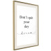 Wall Poster Don’t Quit Your Day Dream - Dark Text on White Background 149252 additionalThumb 10