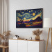 Canvas Impressionistic Landscape - Mountains and Meadows Under a Sky Full of Stars 151052 additionalThumb 5