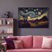 Canvas Impressionistic Landscape - Mountains and Meadows Under a Sky Full of Stars 151052 additionalThumb 9