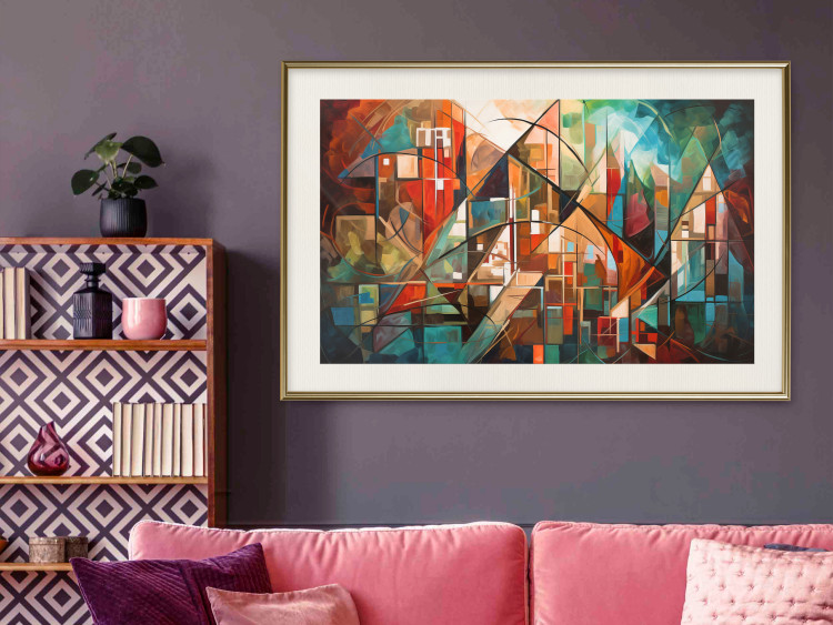 Wall Poster Abstract City - Geometric Composition Generated by AI 151152 additionalImage 22