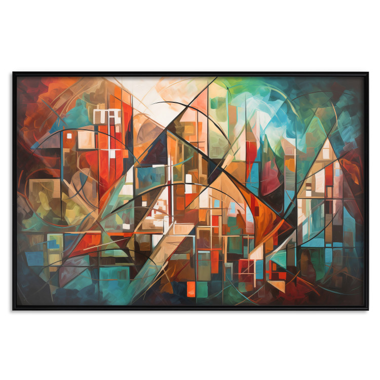 Wall Poster Abstract City - Geometric Composition Generated by AI 151152 additionalImage 14
