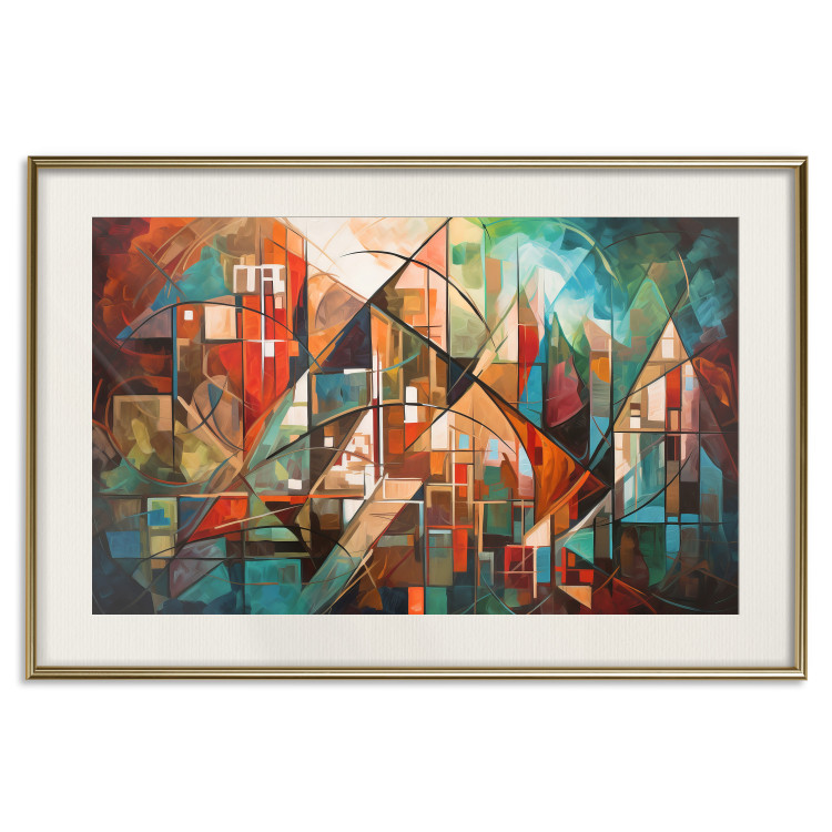 Wall Poster Abstract City - Geometric Composition Generated by AI 151152 additionalImage 24