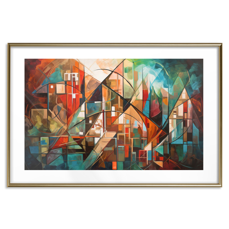 Wall Poster Abstract City - Geometric Composition Generated by AI 151152 additionalImage 23