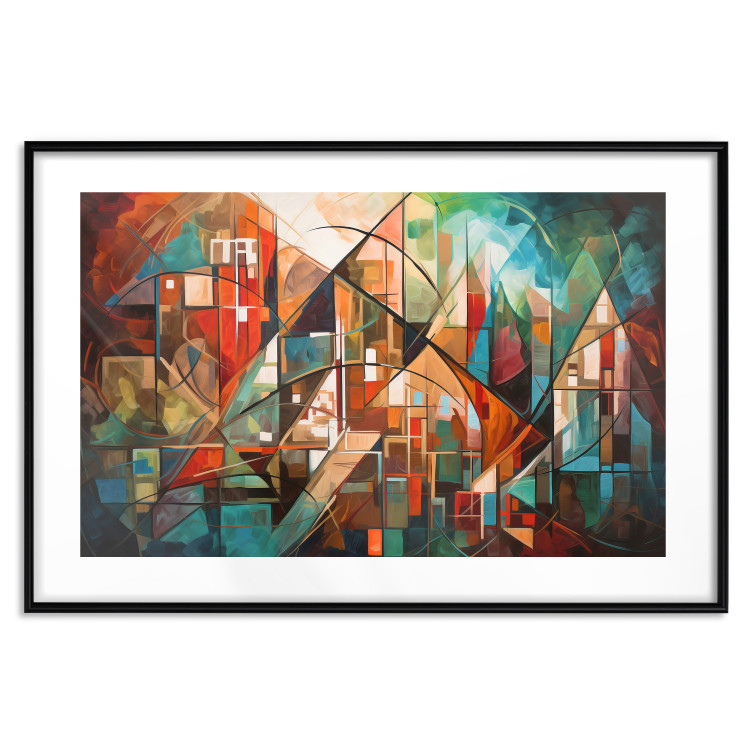 Wall Poster Abstract City - Geometric Composition Generated by AI 151152 additionalImage 25