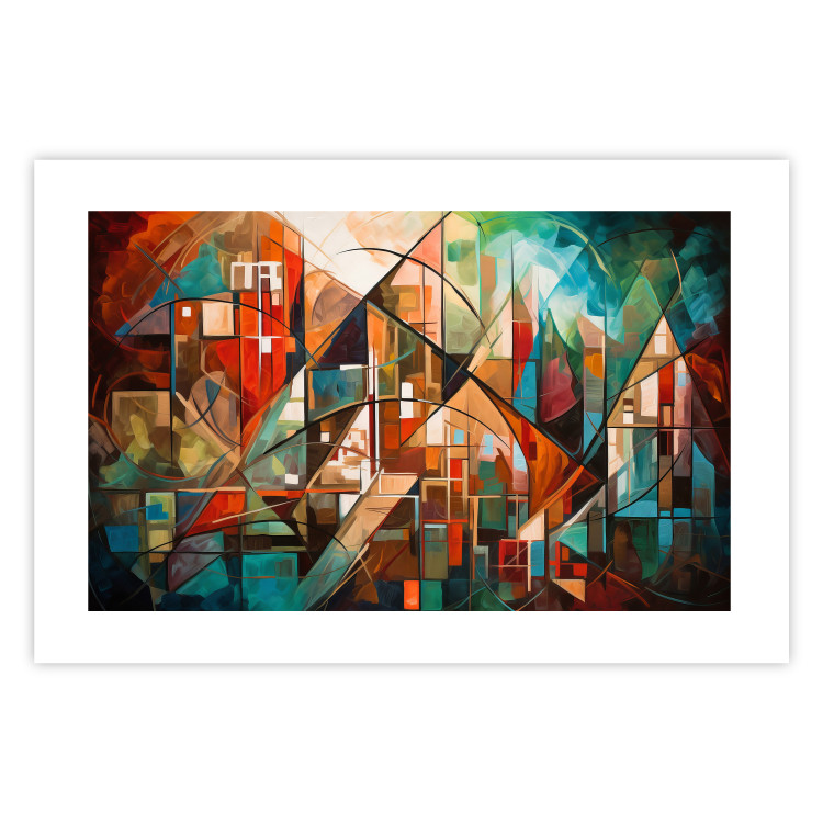Wall Poster Abstract City - Geometric Composition Generated by AI 151152 additionalImage 15