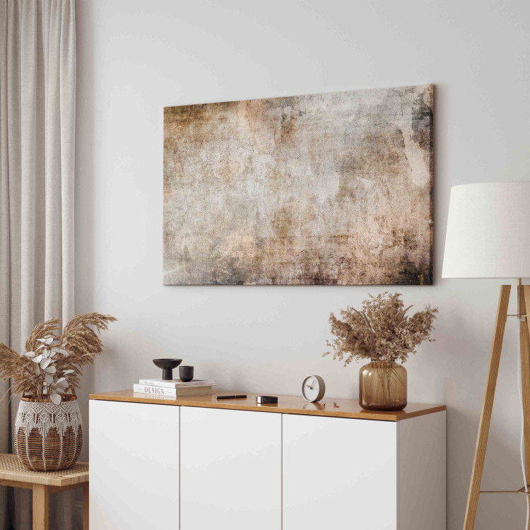 Canvas Art Print Rust Texture - Abstract Wall in Shades of Pastel Brown 151452 additionalImage 4