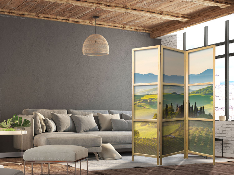 Room Divider Screen Tuscany - Idyllic Landscape at Sunrise [Room Dividers] 159552 additionalImage 6