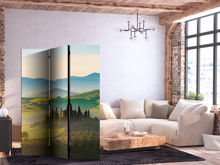 Room Divider Screen Tuscany - Idyllic Landscape at Sunrise [Room Dividers] 159552 additionalImage 4