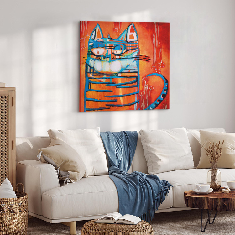 Canvas Print Blue cat 48852 additionalImage 4